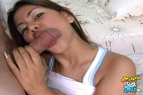 Aom giving breast sex and sucking cock with cum in mouth